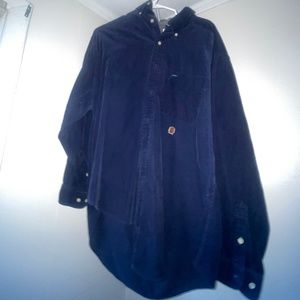 Navy corduroy Tommy Hilfiger button down dress shirt